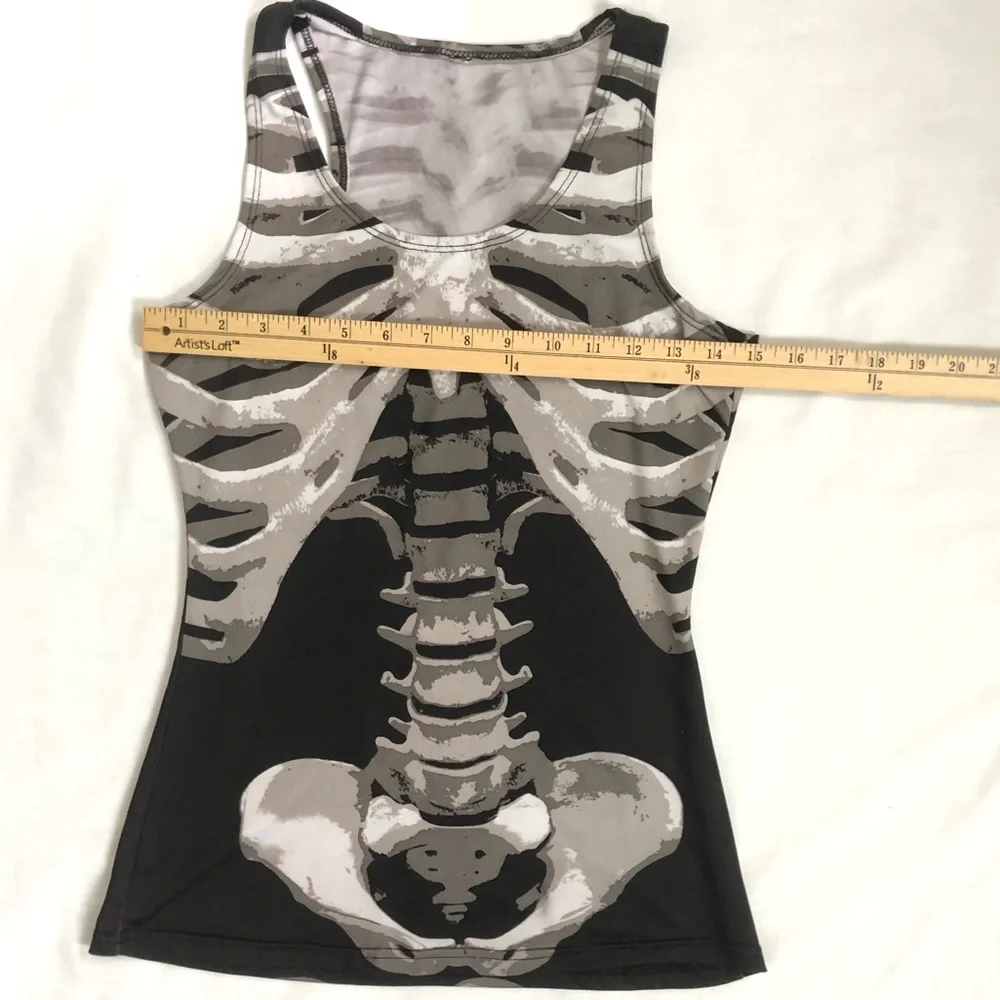 Skeleton woman’s spandex tank top - Picture 5 of 9